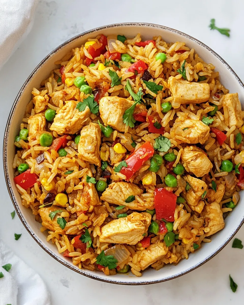 Easy Chicken Curry Fried Rice recipe photo