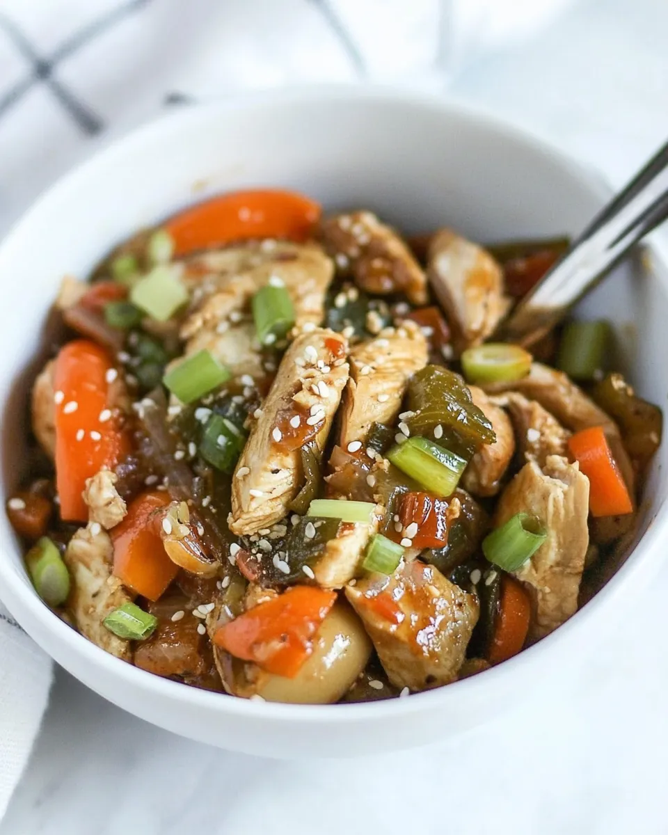 Easy Chicken Egg Roll in a Bowl (Paleo, Whole30) photo