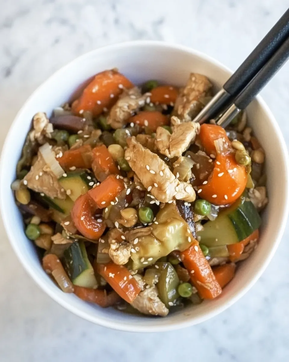 Delicious Chicken Egg Roll in a Bowl (Paleo, Whole30) image