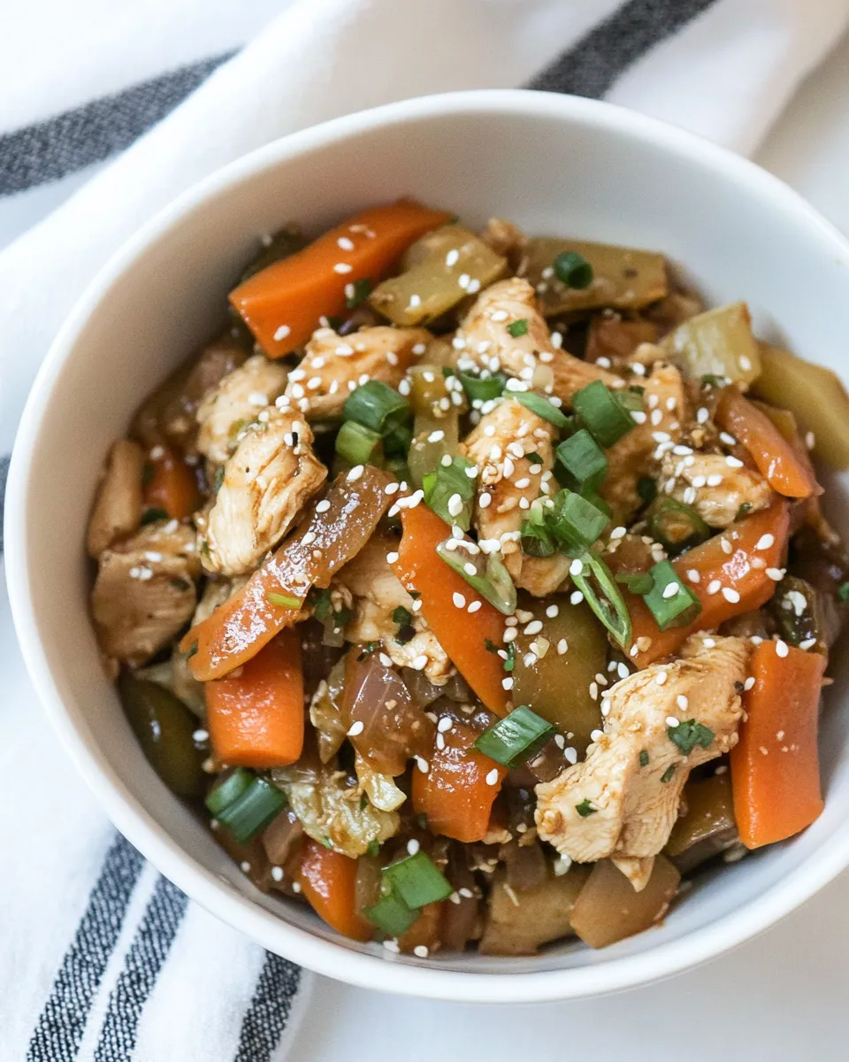 Classic Chicken Egg Roll in a Bowl (Paleo, Whole30) dish photo