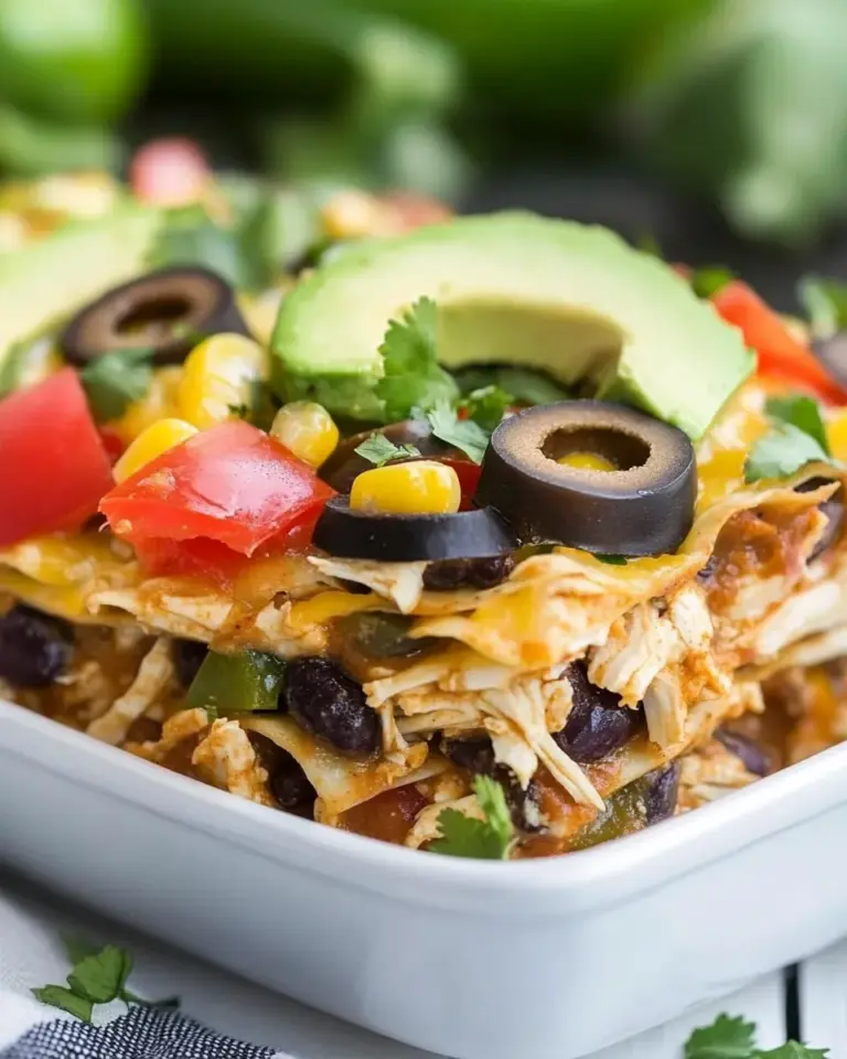 Homemade Chicken Enchilada Casserole Recipe photo