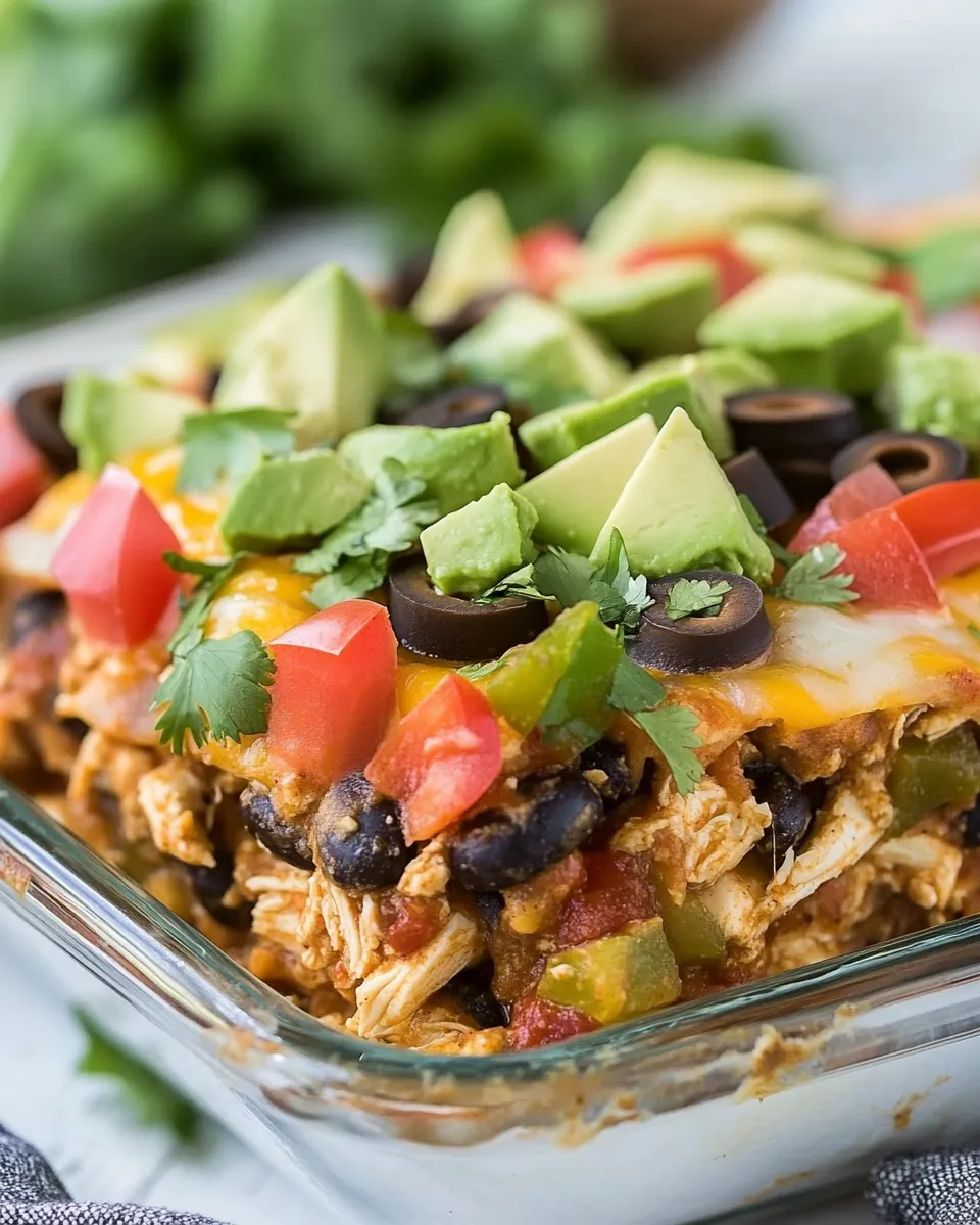 Delicious Chicken Enchilada Casserole Recipe image
