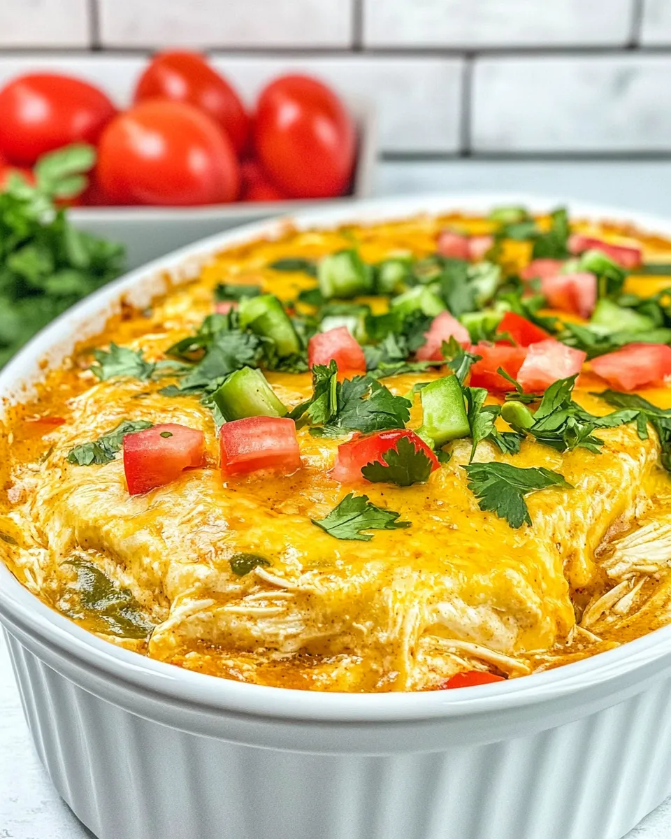 Delicious Chicken Enchilada Dip (Low-Carb) shot