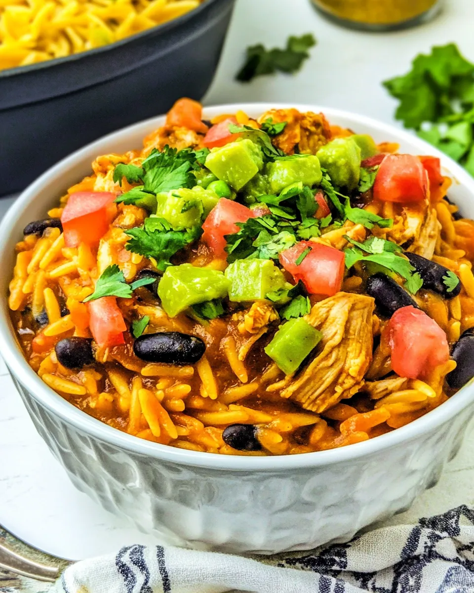 Easy Chicken Enchilada Orzo recipe photo