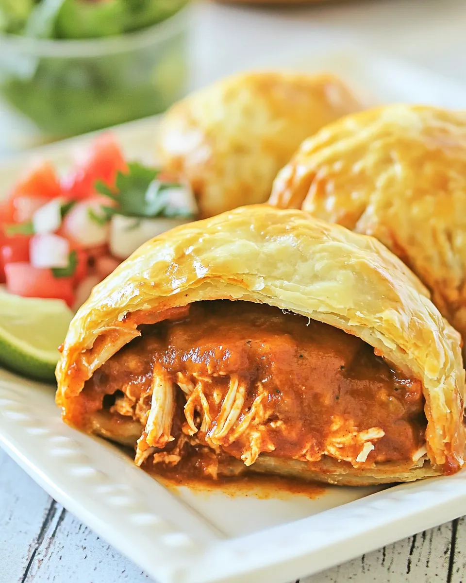 Classic Chicken Enchilada Puffs dish photo