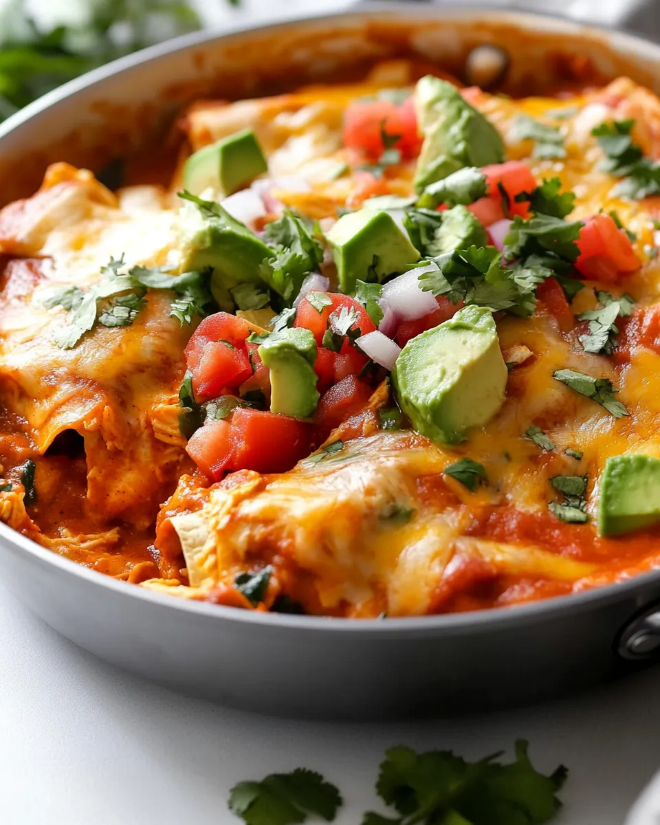 Homemade Chicken Enchilada Skillet recipe photo