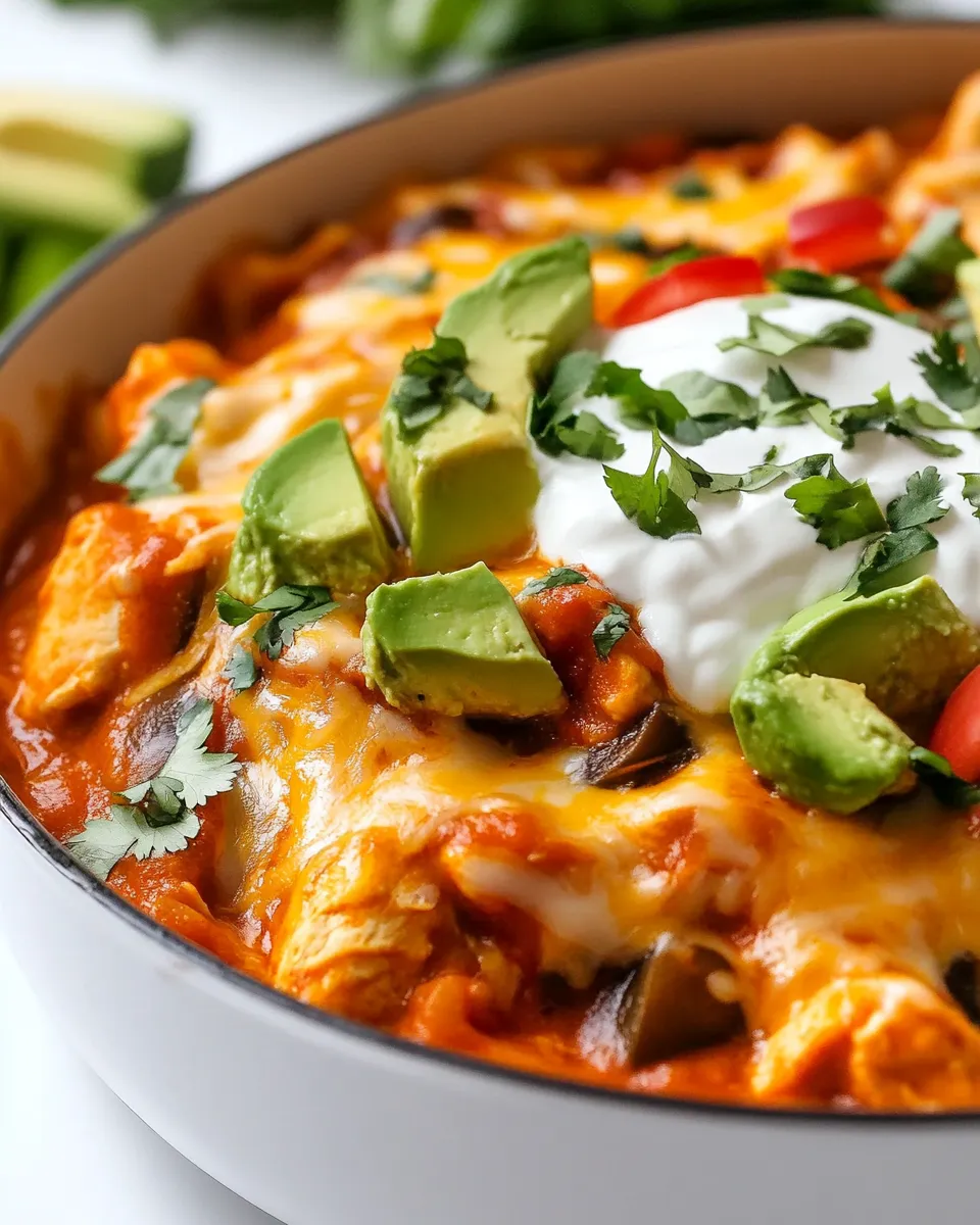 Classic Chicken Enchilada Skillet dish photo