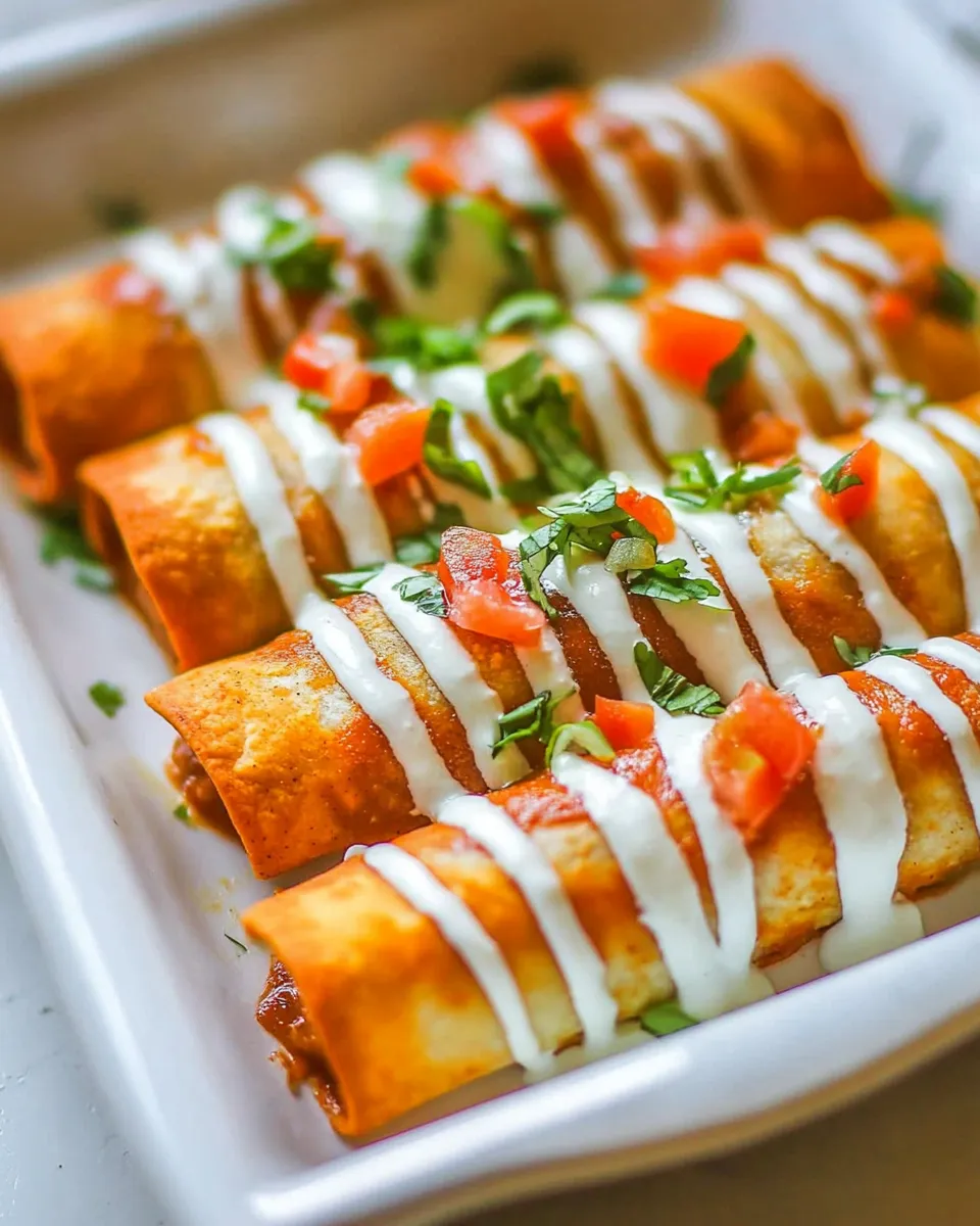 Delicious Chicken Enchilada Taquitos dish photo
