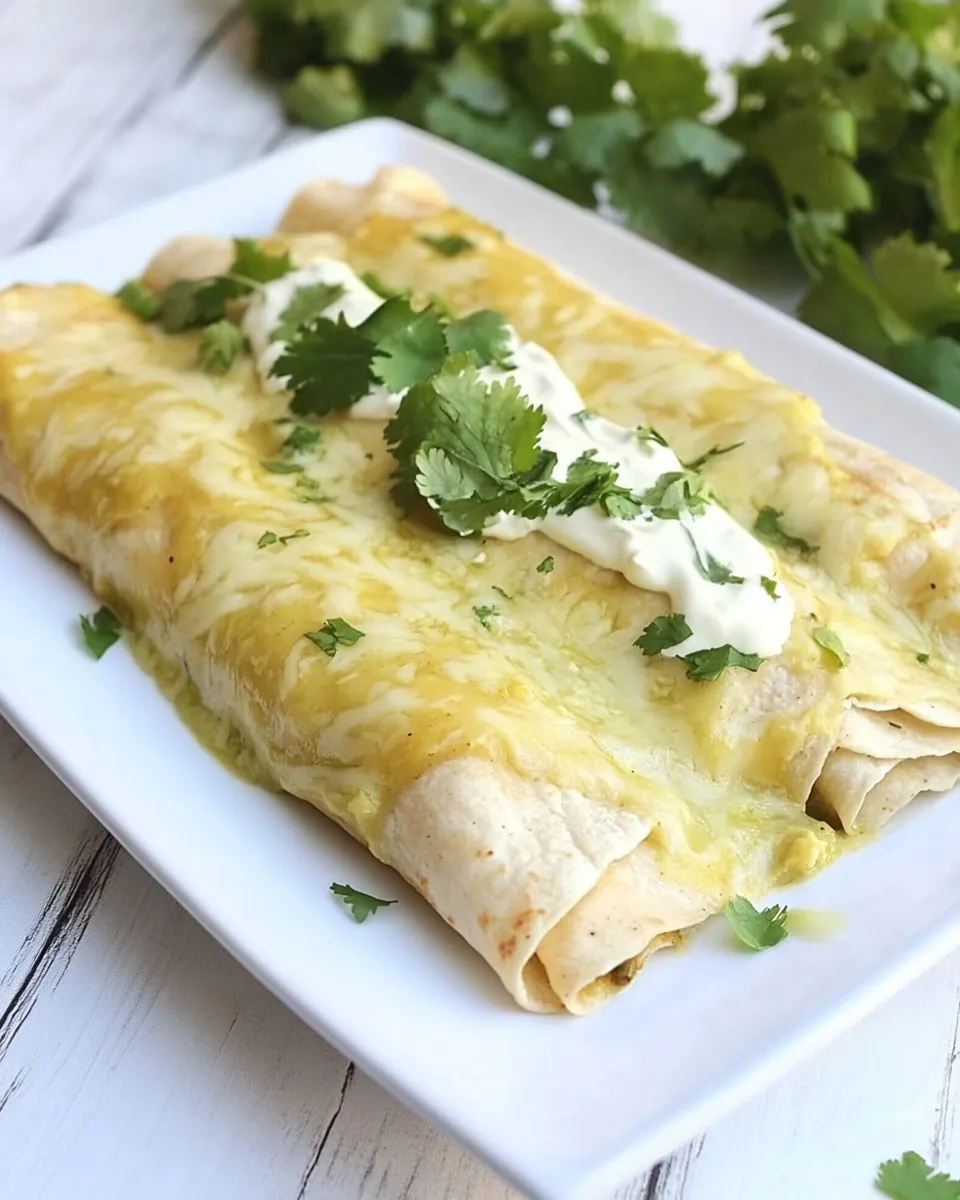 Delicious Chicken Enchiladas with Green Sauce image