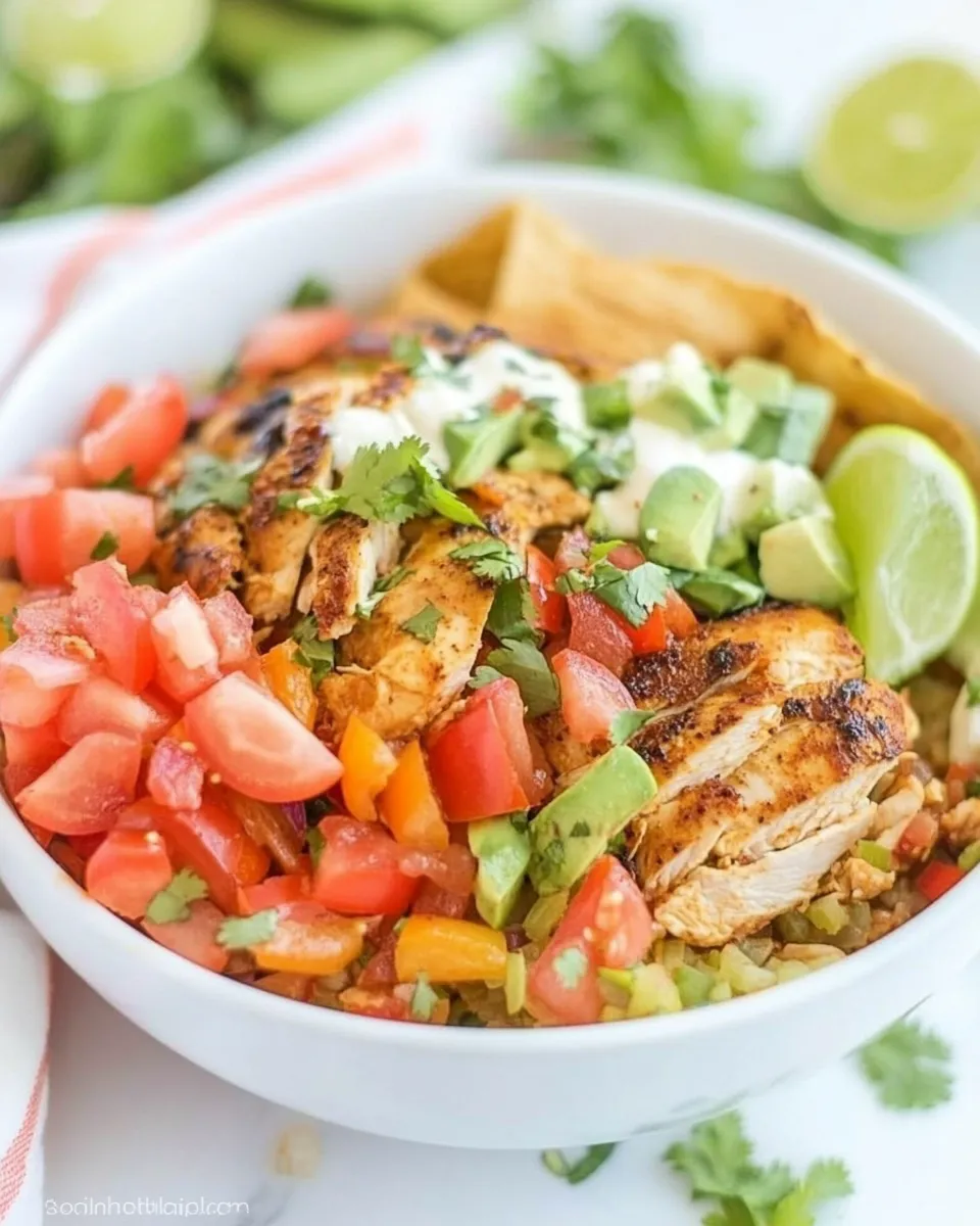 Homemade Chicken Fajita Bowls photo