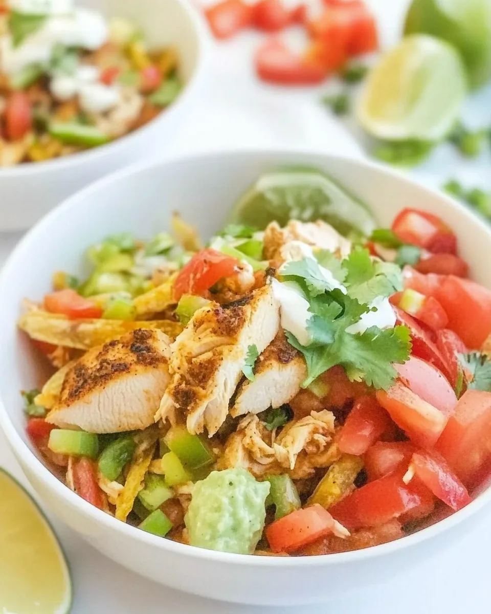 Easy Chicken Fajita Bowls dish photo