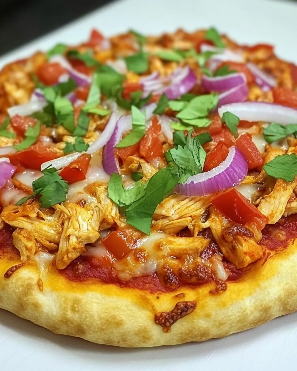 Easy Chicken Fajita Pizza recipe photo