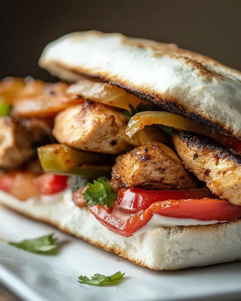 Homemade Chicken Fajita Sandwiches photo
