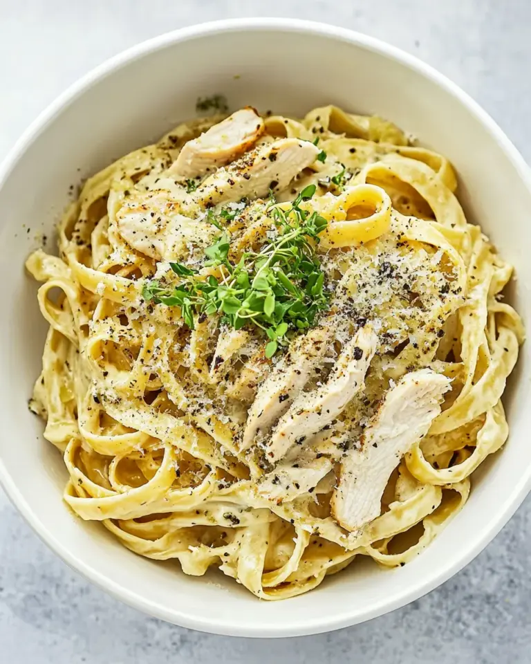 Homemade Chicken Fettuccine Alfredo recipe photo