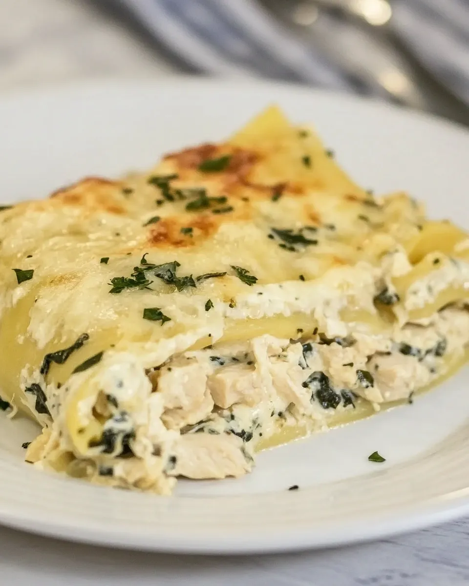 Homemade Chicken Florentine Manicotti photo