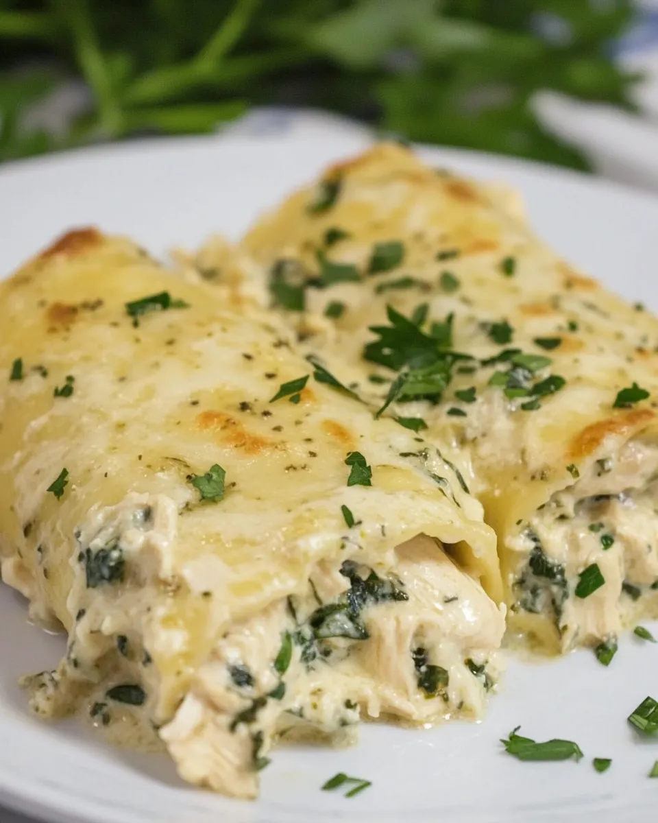Classic Chicken Florentine Manicotti image