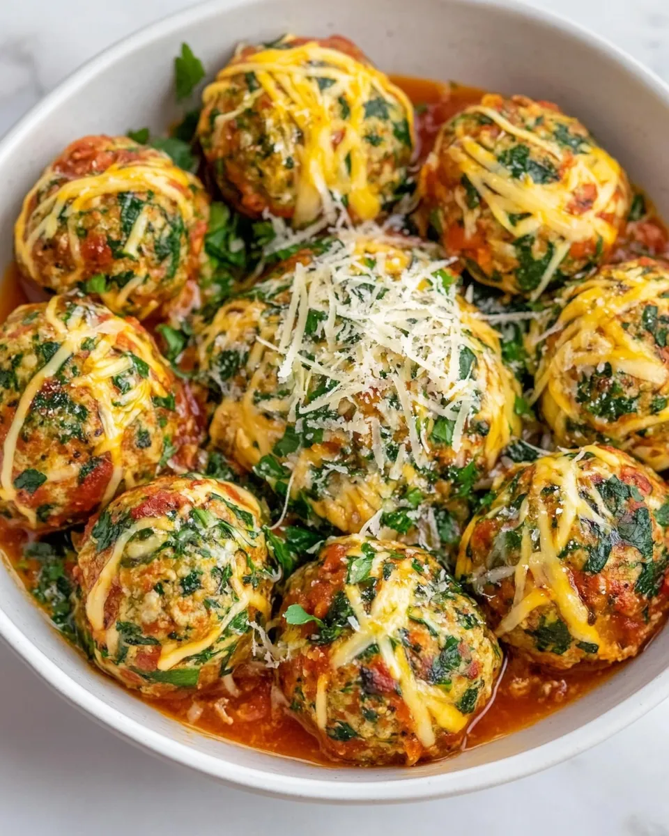 Classic Chicken Florentine Meatballs image