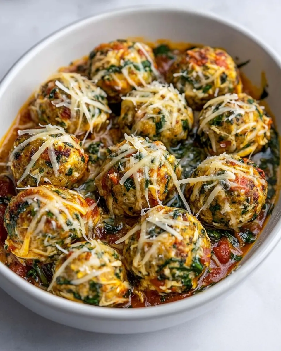 Easy Chicken Florentine Meatballs recipe photo