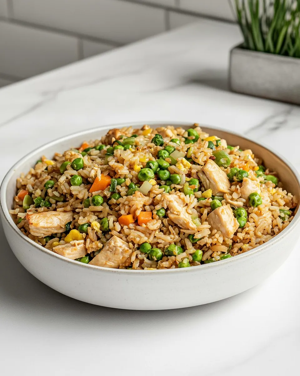 Classic Chicken Fried Brown Rice image