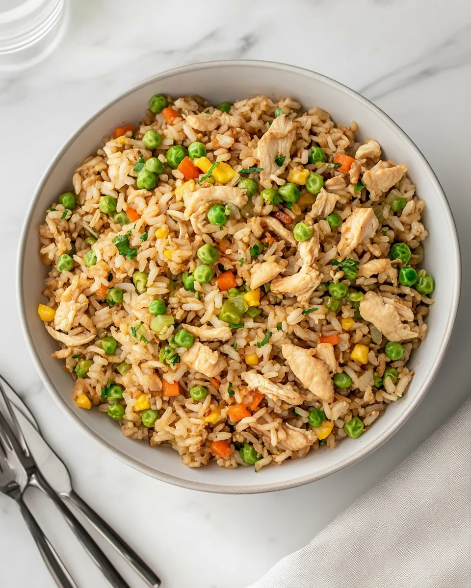 Delicious Chicken Fried Brown Rice dish photo