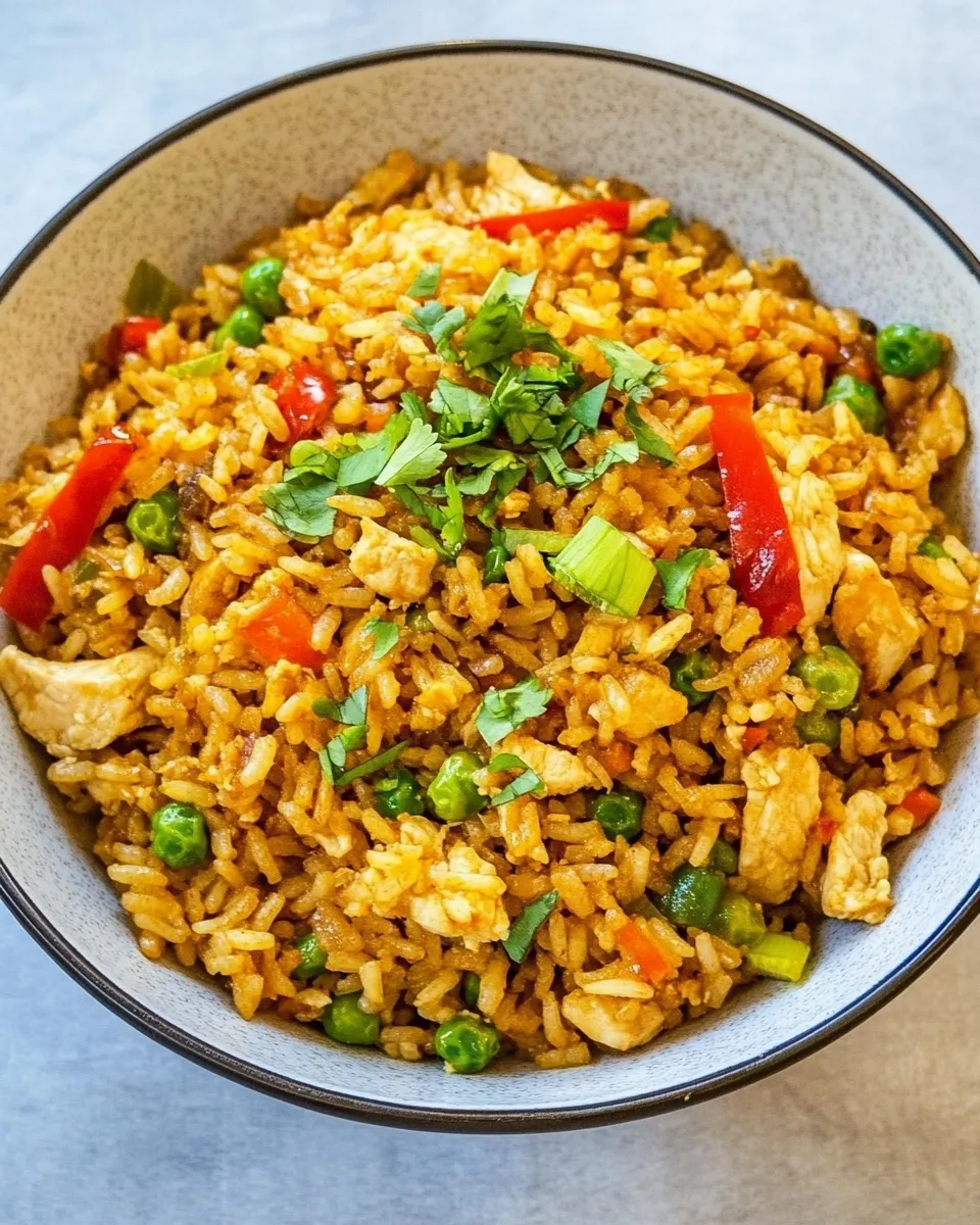 Delicious Chicken Fried Rice Crockpot Recipe dish photo