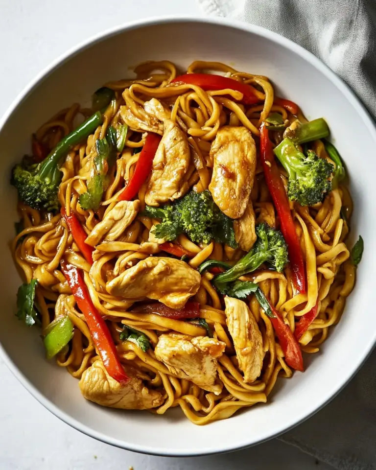 Homemade Chicken Hokkien Noodle Stir Fry recipe photo