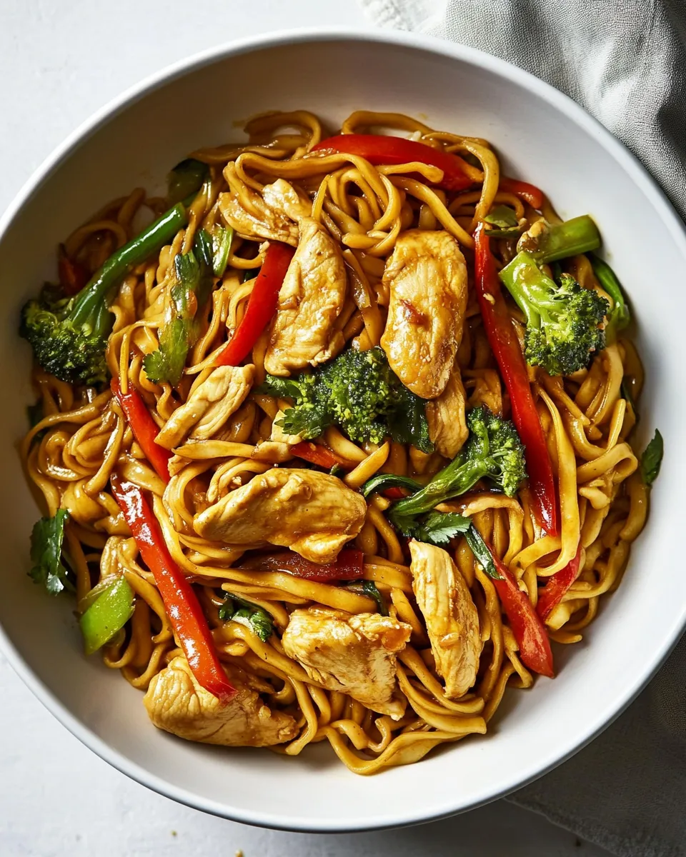 Homemade Chicken Hokkien Noodle Stir Fry recipe photo