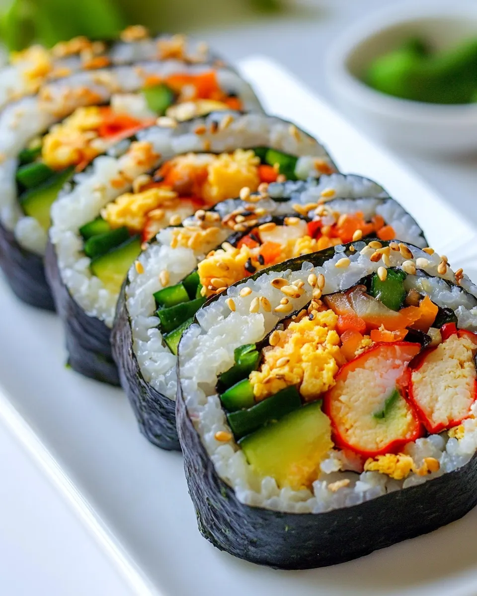Easy Chicken Kimbap with Veggies image