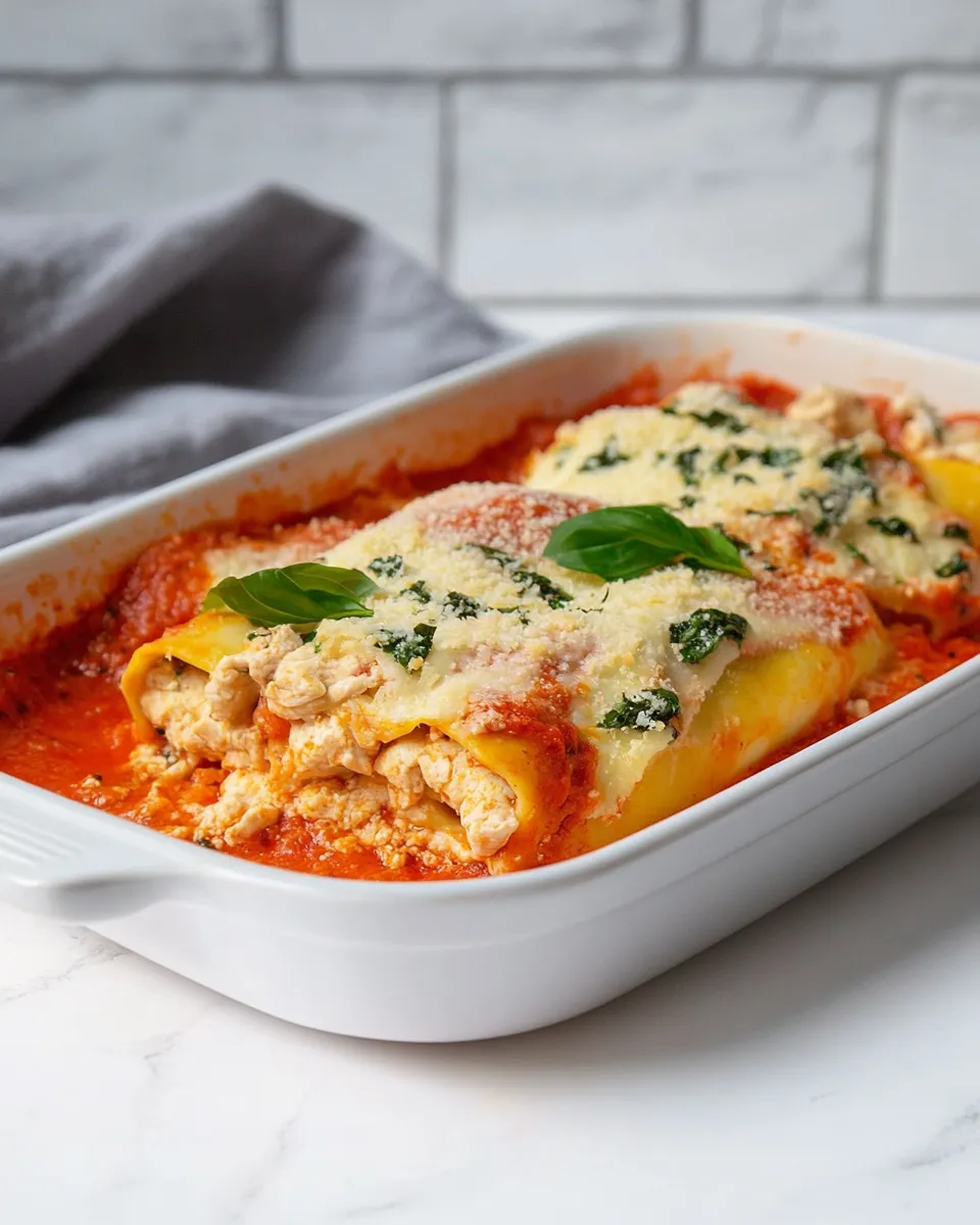 Easy Chicken Manicotti recipe photo