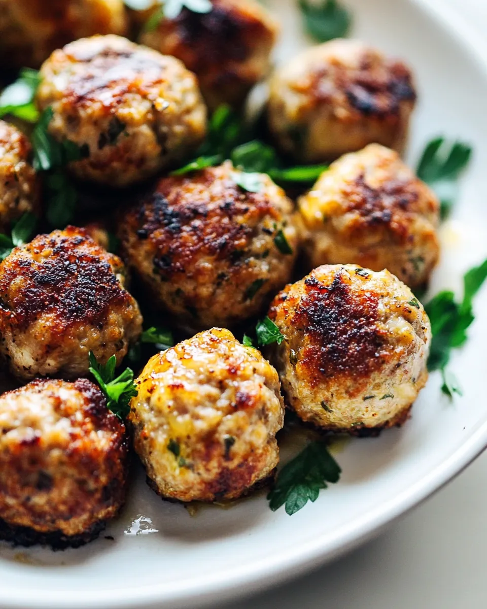 Homemade Chicken Meatballs (The BEST!) photo