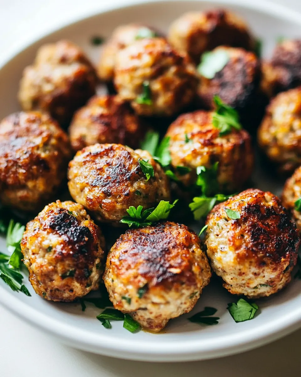 Easy Chicken Meatballs (The BEST!) recipe photo