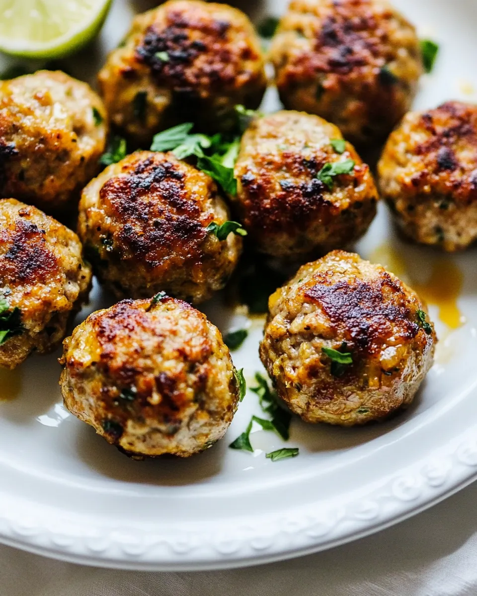 Delicious Chicken Meatballs (The BEST!) shot