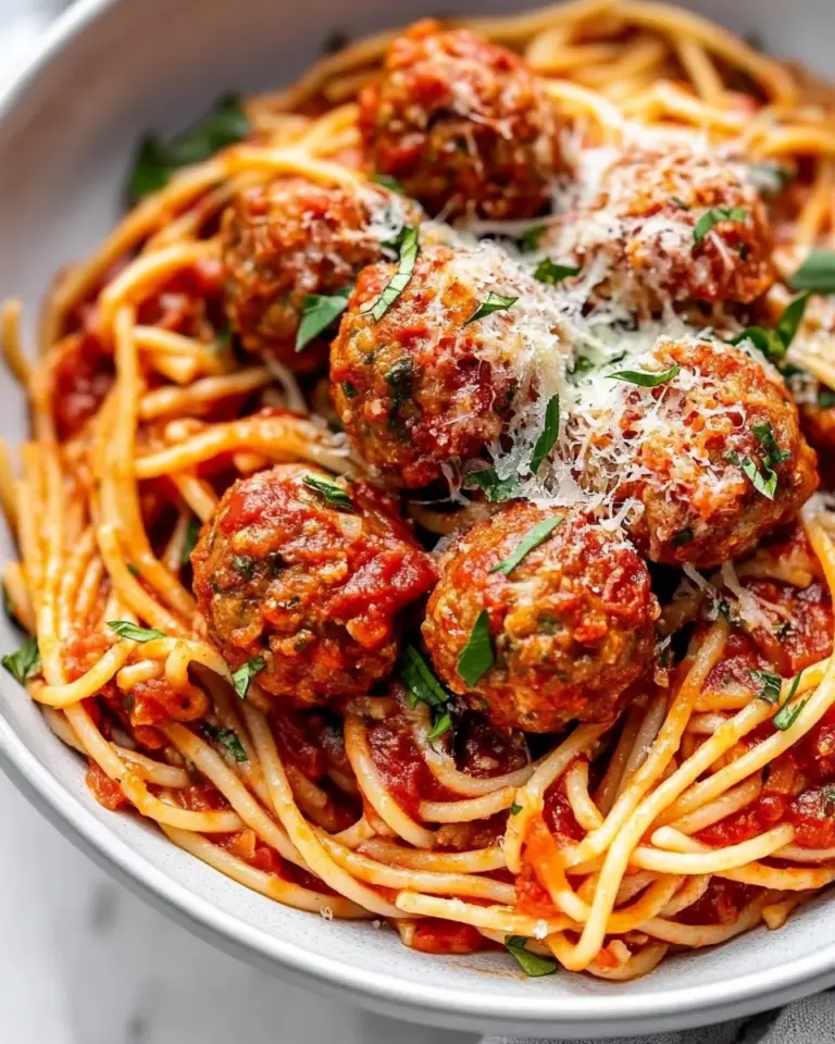 Homemade Chicken Meatballs and Spaghetti photo