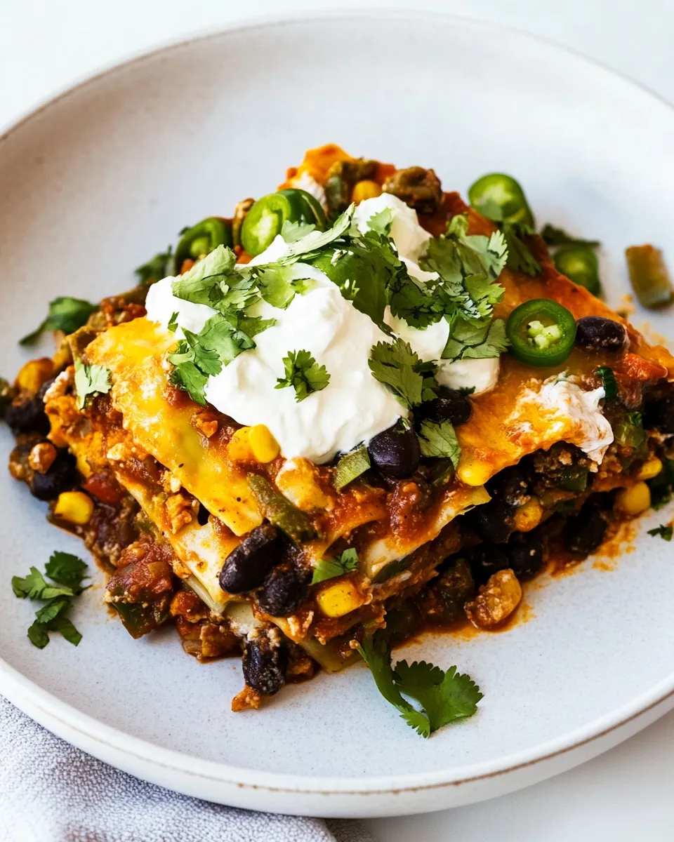 Homemade Chicken Mexican Lasagna photo