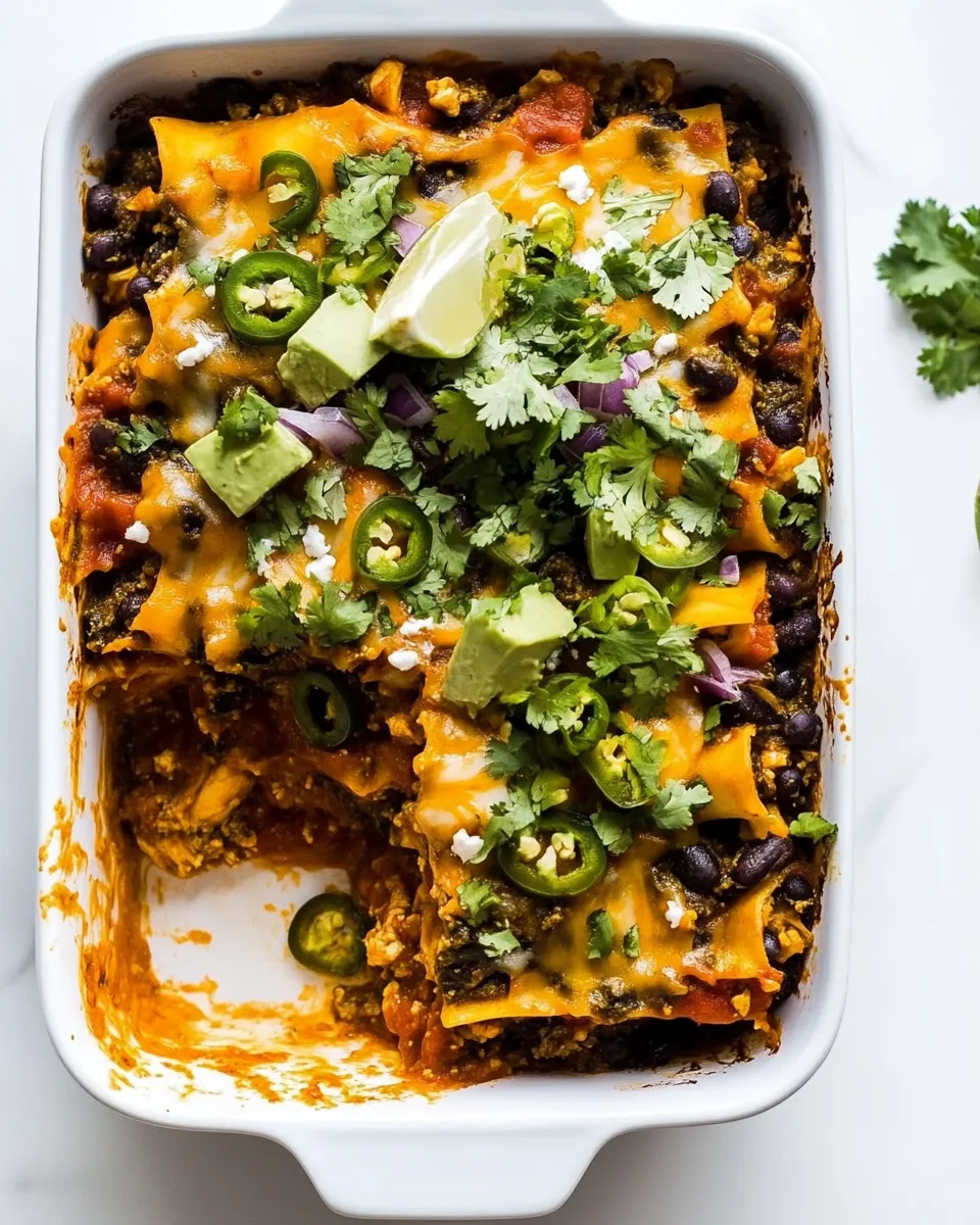 Easy Chicken Mexican Lasagna recipe photo