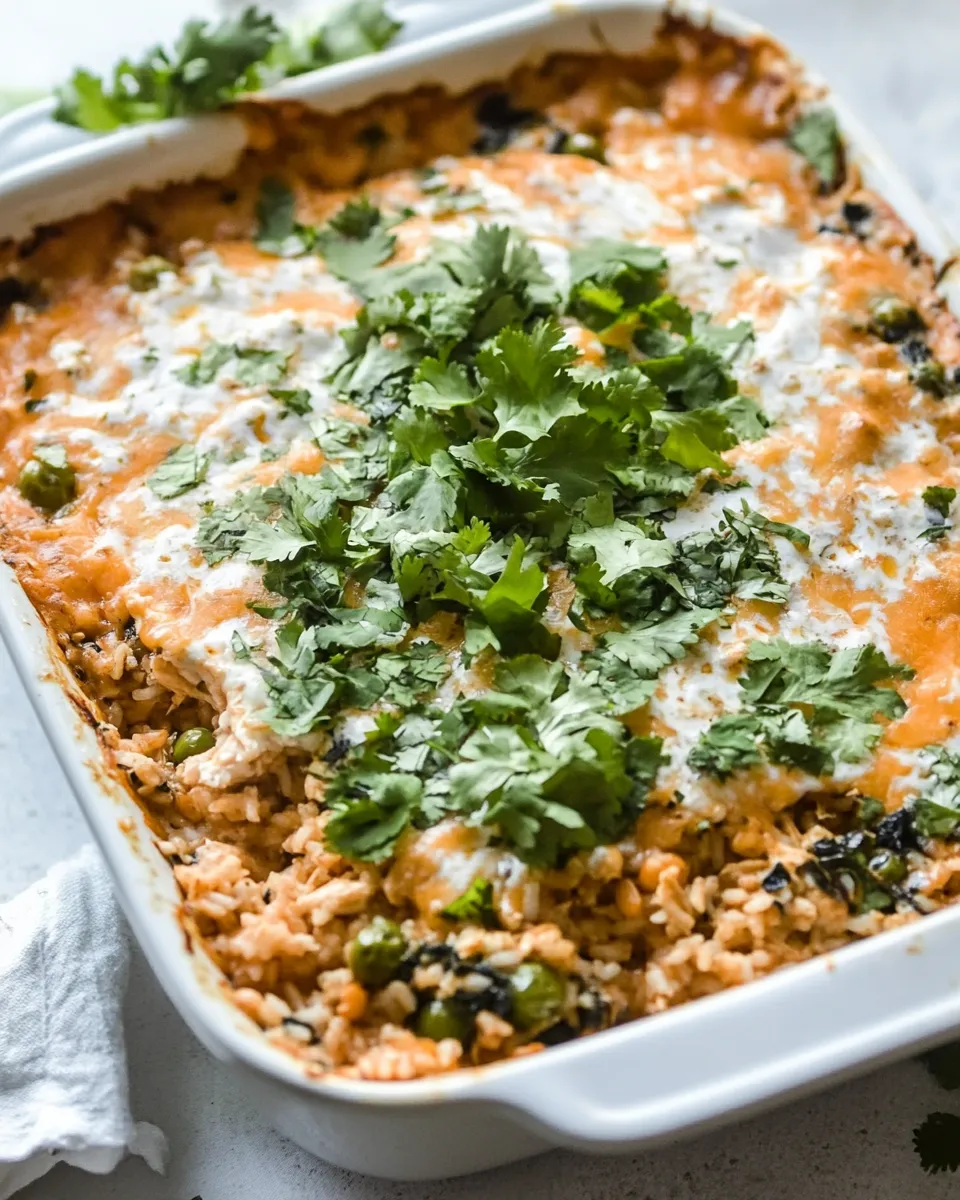 Easy Chicken Mexican Rice Casserole recipe photo