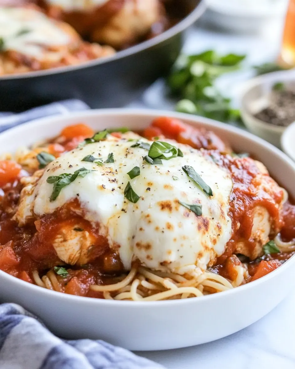 Homemade Chicken Mozzarella Skillet recipe photo