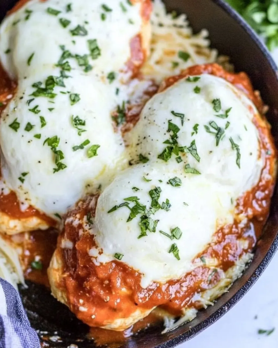 Classic Chicken Mozzarella Skillet dish photo