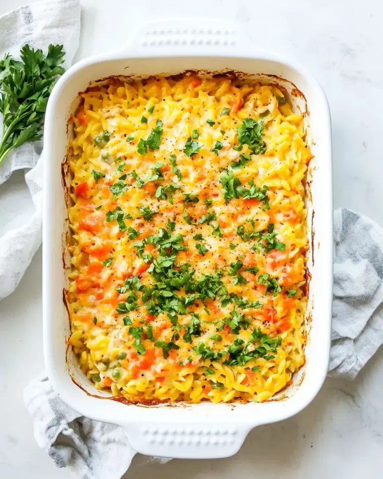 Homemade Chicken Orzo Bake photo
