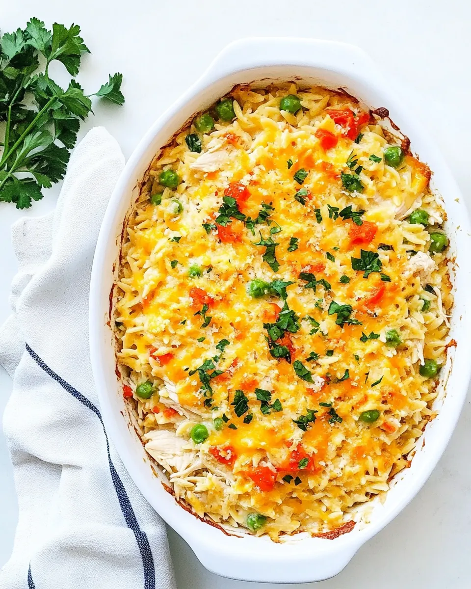Classic Chicken Orzo Bake image