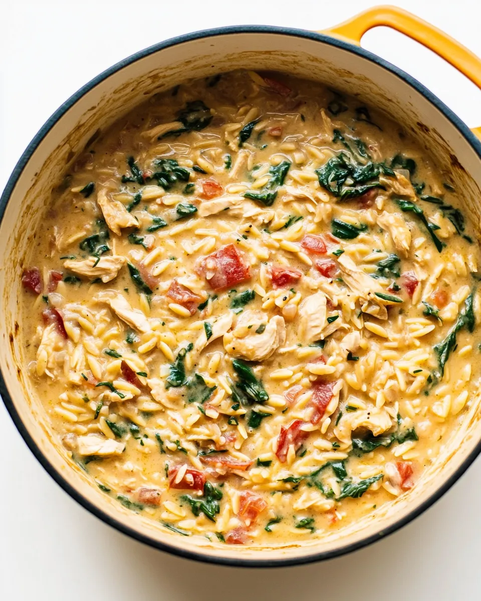 Quick Chicken Orzo Recipe (One Pot!) recipe photo