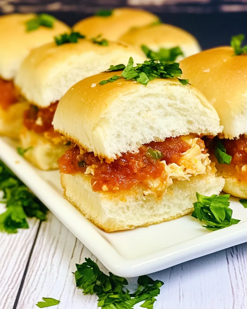 Easy Chicken Parm Sliders recipe photo