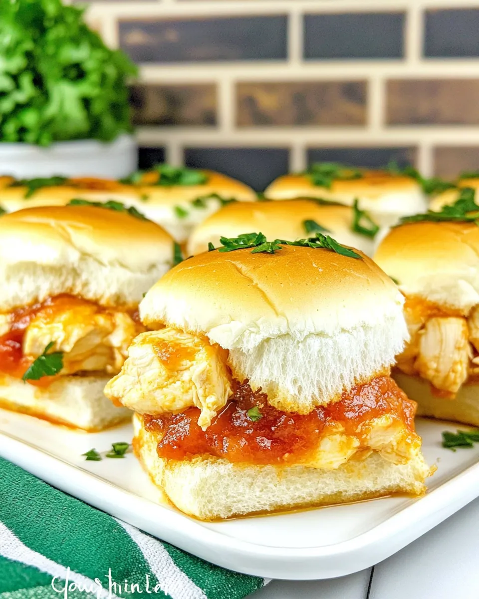 Delicious Chicken Parm Sliders shot