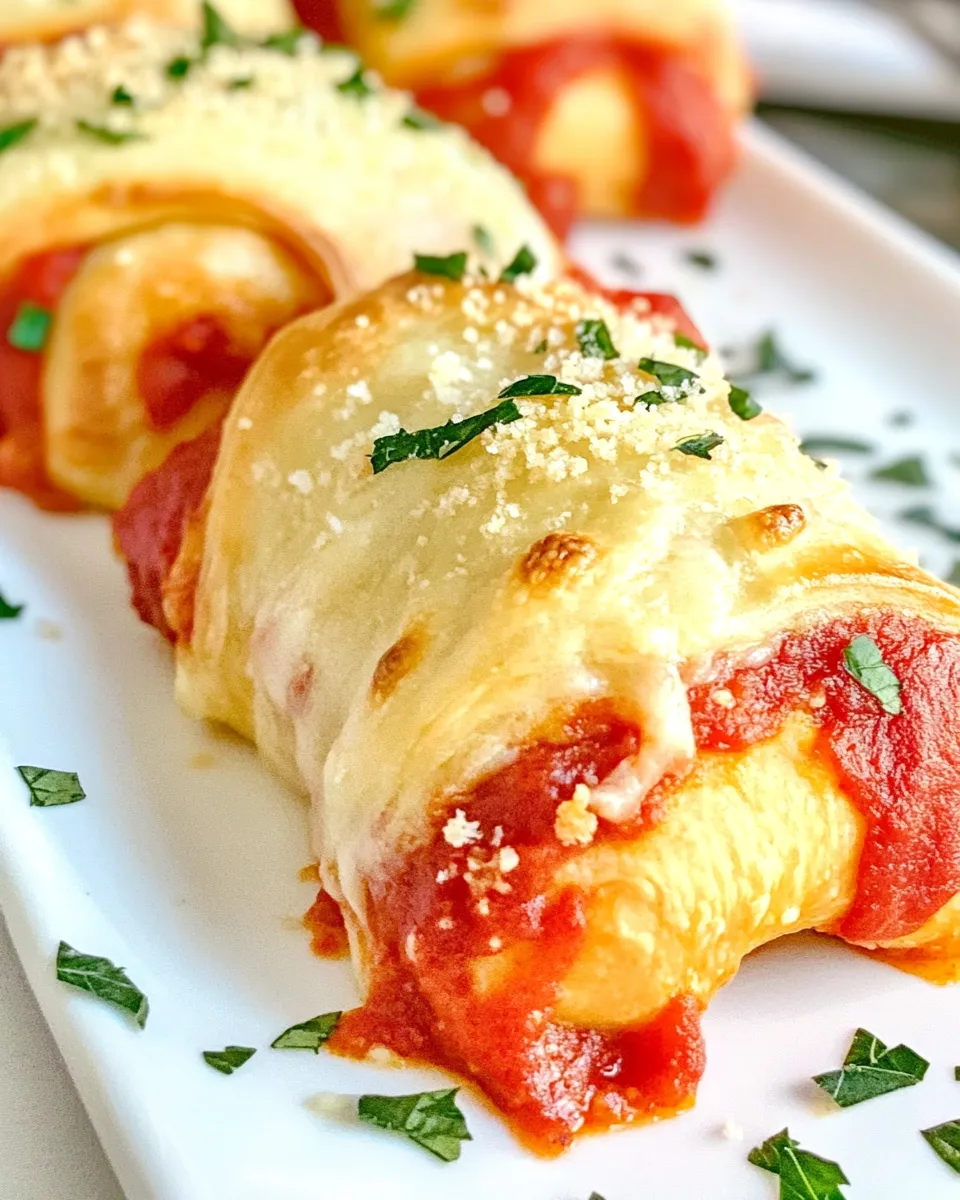 Delicious Chicken Parmesan Crescent Rolls dish photo