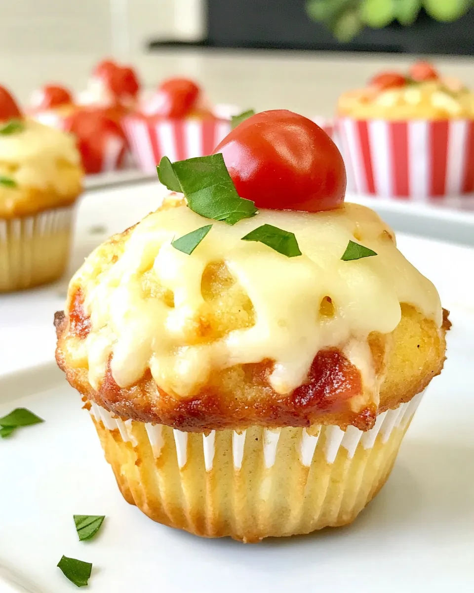 Easy Chicken Parmesan Cupcakes recipe image