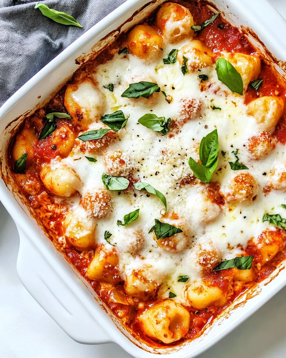 Delicious Chicken Parmesan Gnocchi Bake image