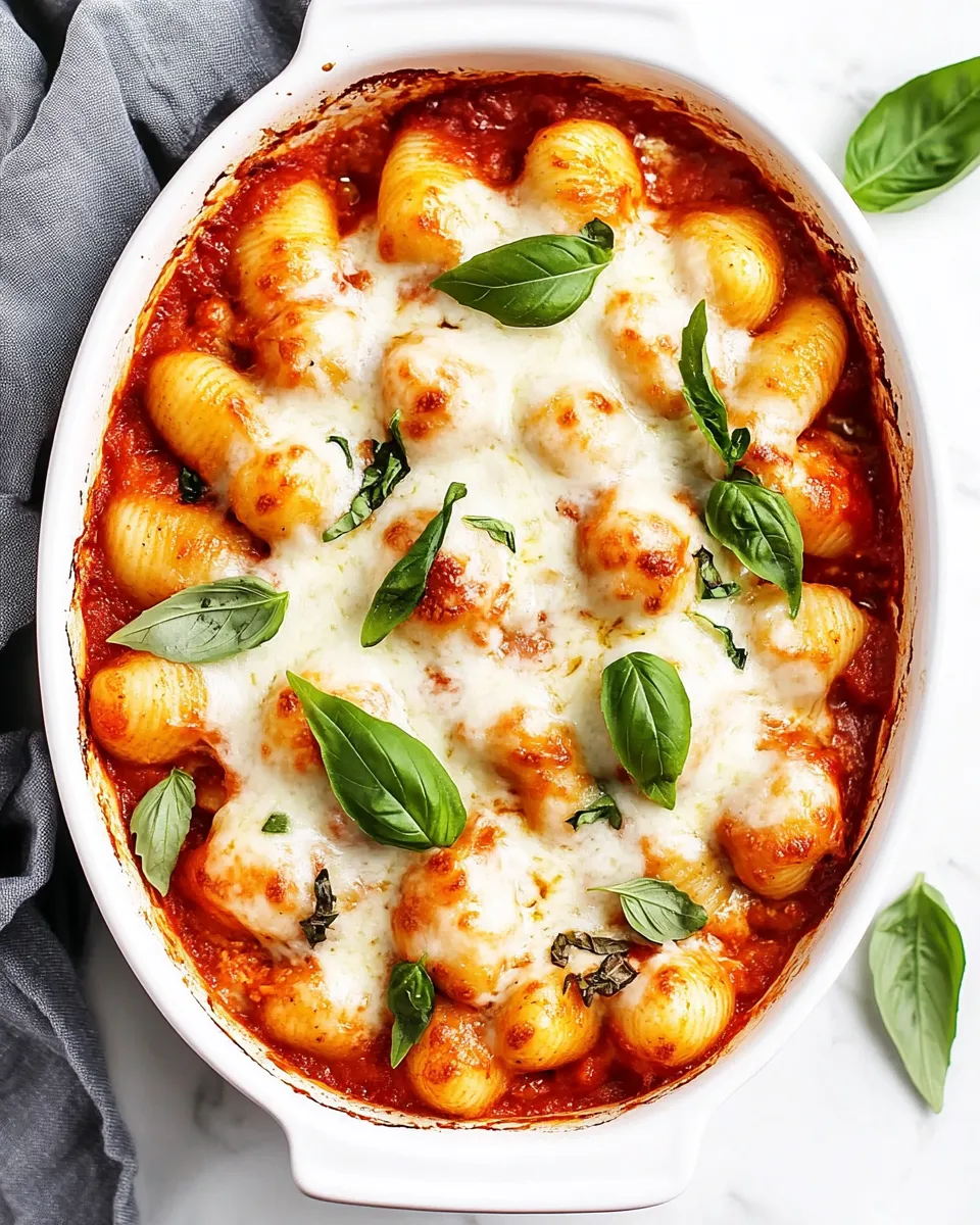 Quick Chicken Parmesan Gnocchi Bake shot