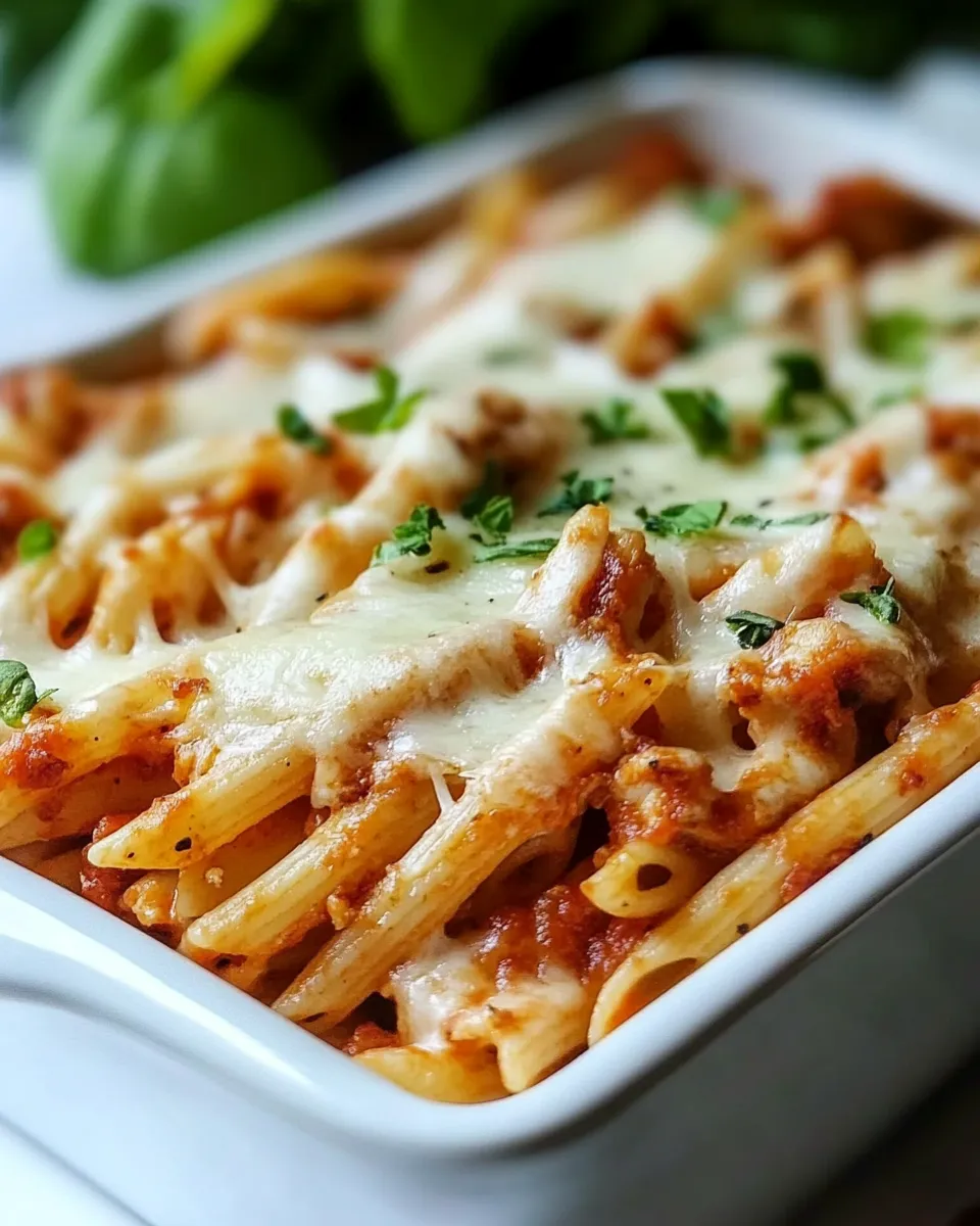 Delicious Chicken Parmesan Pasta plate image
