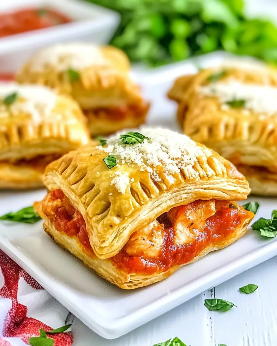 Delicious Chicken Parmesan Puff Pastry dish photo