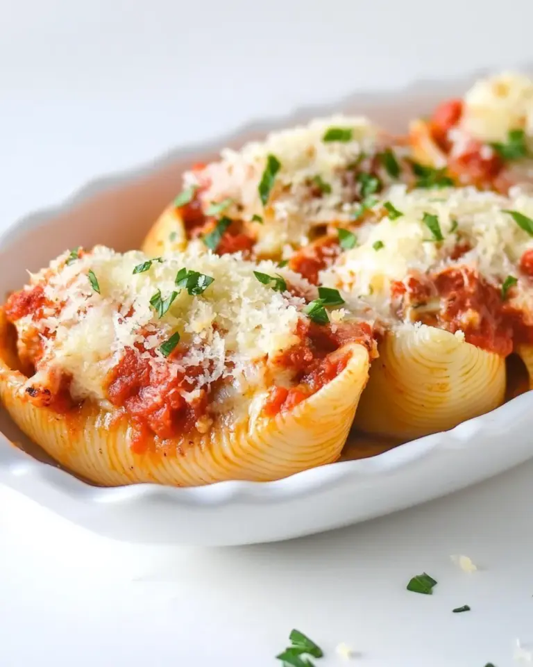 Homemade Chicken Parmesan Stuffed Shells photo
